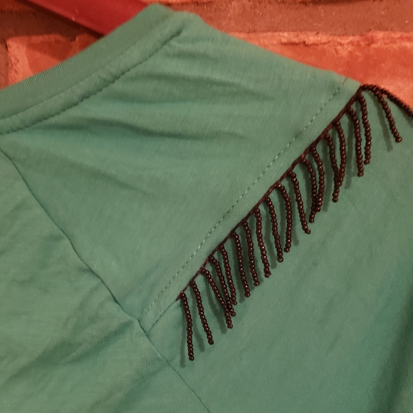 BNWT Women's Taverniti LS Shirt, Beautiful Shade of Aquamarine - Picture 7 of 9